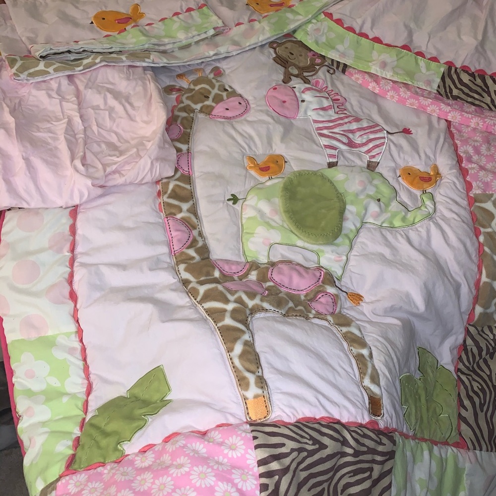 Girl Animal Crib Bedding